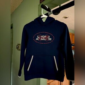 UA navy blue hooded sweatshirt with front pocket